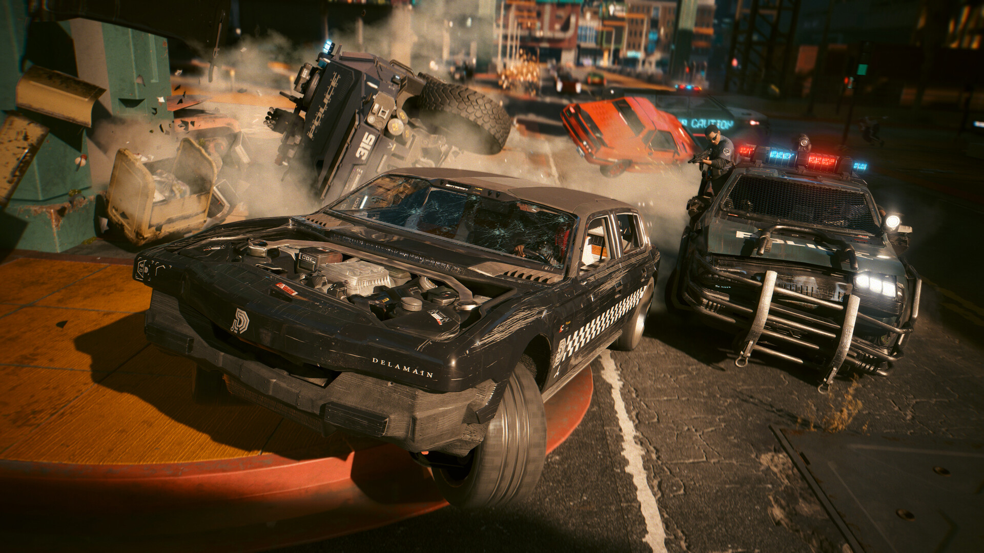 Cyberpunk 2077 — ночная атмосфера